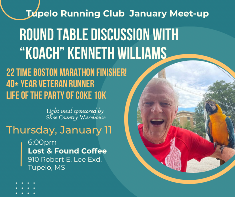TRC January 2024 Members MeetUp Tupelo Running Club